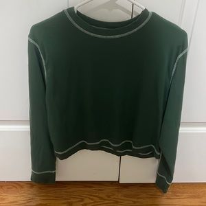 long sleeve green sleep shirt
